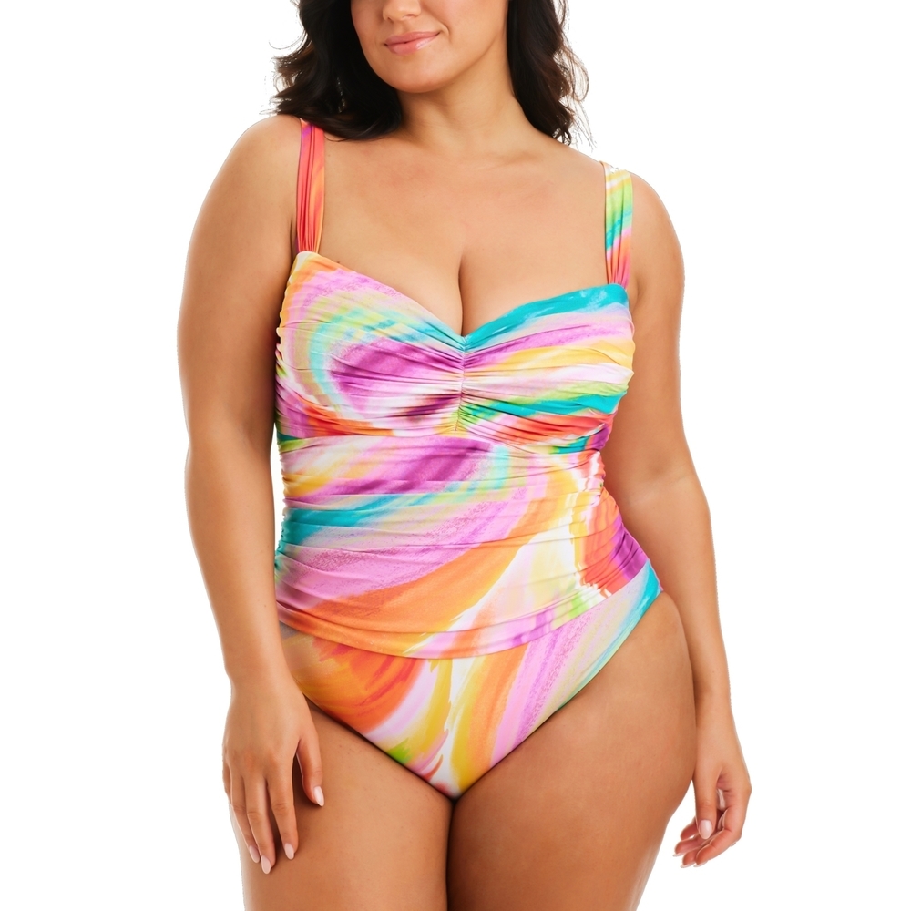 NWT Splash Out Bandeau One Piece Swimsuit Plus
